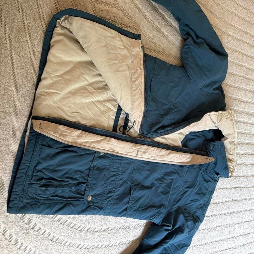 VTG 00s LL Bean Green Gore-Tex Full Zip Parka Jacket Mens Large Outdoor Utility